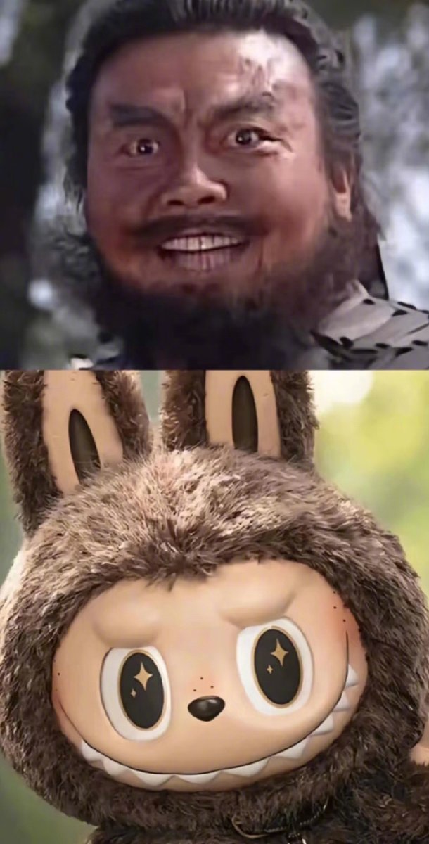 shanghaidaily's tweet image. Chinese netizens found that #POPMART&apos;s #Labubu looks exactly like Zhang Fei, one of the major characters in the 14th-century historical novel Romance of the Three Kingdoms. #China #Labubu盲盒
