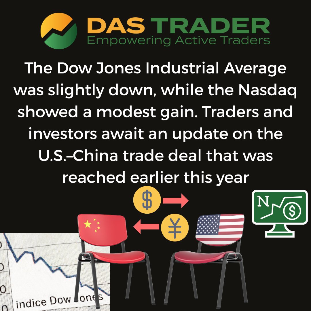 1BestTrader's tweet photo. MARKET OUTLOOK 6/9/2025
The Dow Jones Industrial Average was slightly down, while the Nasdaq showed a modest gain. Traders and investors await an update on the U.S.–China trade deal that was reached earlier this year
#MARKETS #TRADINGTIPS #TRADING https://t.co/j07XBR7uxv