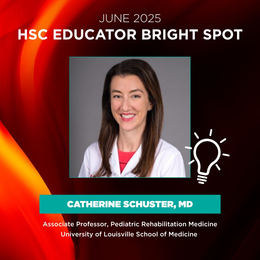 UofL HSC OPED (@hscfacdev) on Twitter photo Congratulations to Dr. Catherine Schuster, the HSC Educator Bright Spot for the month of June! Thank you for all you do for our students. <a href="/uoflmedschool/">UofL Med School</a> <a href="/UofLPeds/">UofL Dept of Pediatrics</a> @uoflpeds #UofL #meded #HPE #educator #brightspot #students #learners Congratulations to Dr. Catherine Schuster, the HSC Educator Bright Spot for the month of June! Thank you for all you do for our students. <a href="/uoflmedschool/">UofL Med School</a> <a href="/UofLPeds/">UofL Dept of Pediatrics</a> @uoflpeds #UofL #meded #HPE #educator #brightspot #students #learners