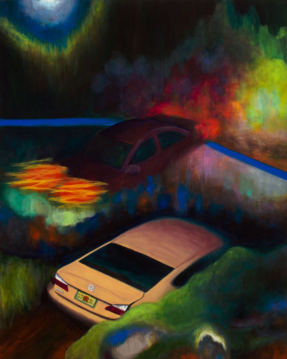 skinny dippin
16" x 20" acrylic on linen