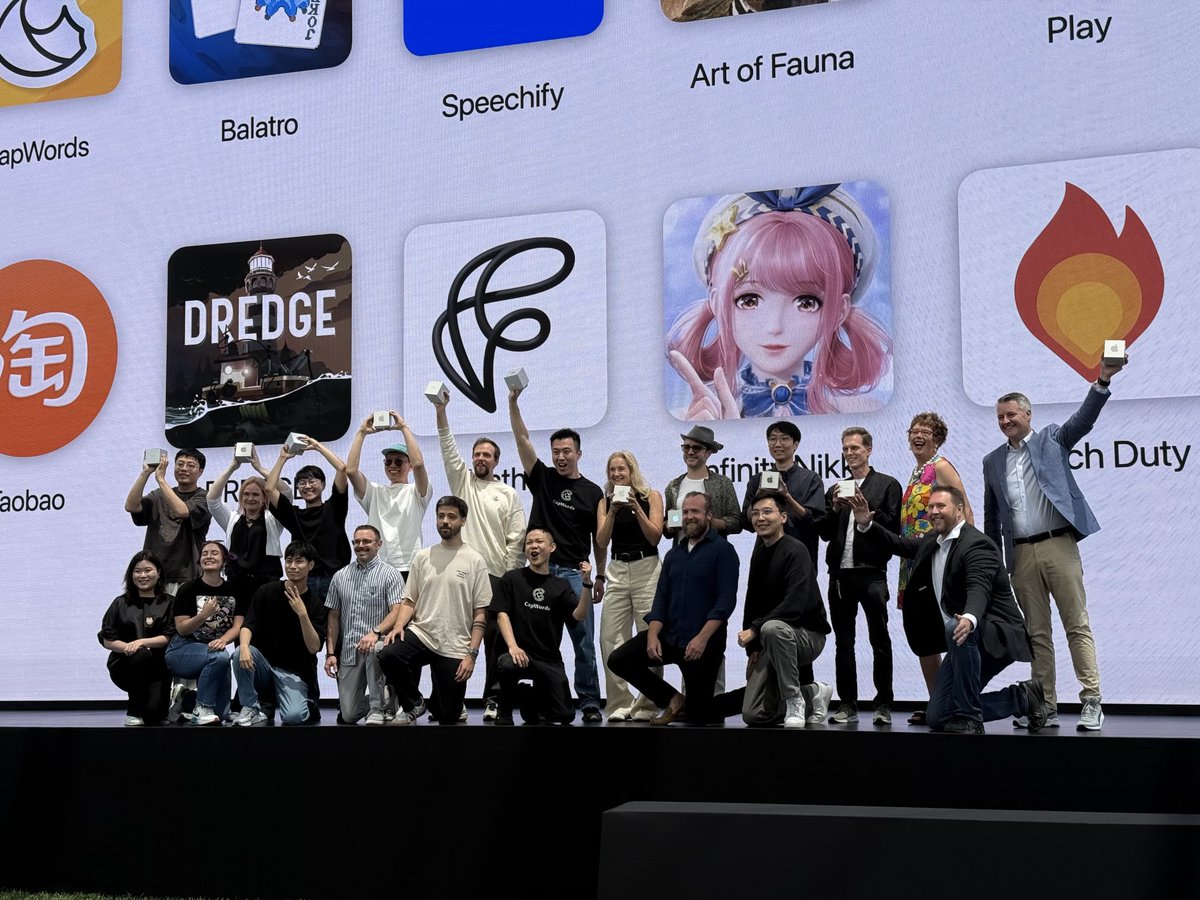 What an amazing day at #WWDC25! I enjoyed every second 🥲