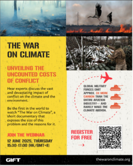 What if everything you’ve done so far is based on an incomplete truth? ��

Discover the urgent, overlooked impact of conflict on our climate and environment.
 12 June | 15:30 HKT

<a href="/TheWarOnClimate/">The War On Climate</a>

 Zoom link #twoc2025 #waronclimate