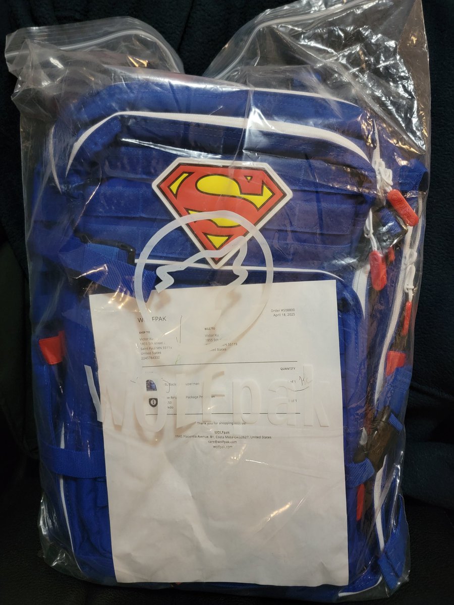 MightyPegasus88's tweet image. Fun fact! Last month, I bought myself  @WOLFpaktrust Superman edition 45L backpack but I couldn't open it until I pass my MLO Exam! 
So now, I can finally carry it!!😁🤙🔥
Make goals in your life with cool incentives gift! 🤣😜
#ManOfSteel    #Wolfpak