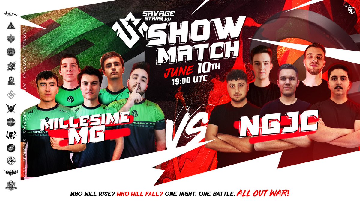 Savage Stars Cup (@savagestarscup) on Twitter photo π₯ THE SAVAGE STARS ARE ABOUT TO COLLIDE! π₯
Brace yourselves, Clashers! The ultimate showmatch is loadingβ¦ and itβs anything but ordinary! π£π₯
π― <a href="/MillesimeMG/">Millesime MG</a> vs <a href="/NGJC_/">NGJC</a>
ποΈ 10th June | β° 19:00 UTC
Two elite squads. One savage arena. Expect explosions, insane attacks, and π₯ THE SAVAGE STARS ARE ABOUT TO COLLIDE! π₯
Brace yourselves, Clashers! The ultimate showmatch is loadingβ¦ and itβs anything but ordinary! π£π₯
π― <a href="/MillesimeMG/">Millesime MG</a> vs <a href="/NGJC_/">NGJC</a>
ποΈ 10th June | β° 19:00 UTC
Two elite squads. One savage arena. Expect explosions, insane attacks, and