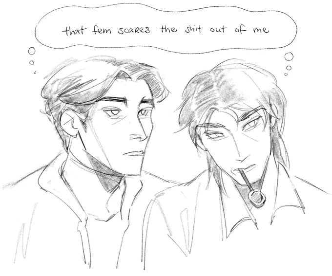 (ocs) masc solidarity between a gay man and a lesbian 