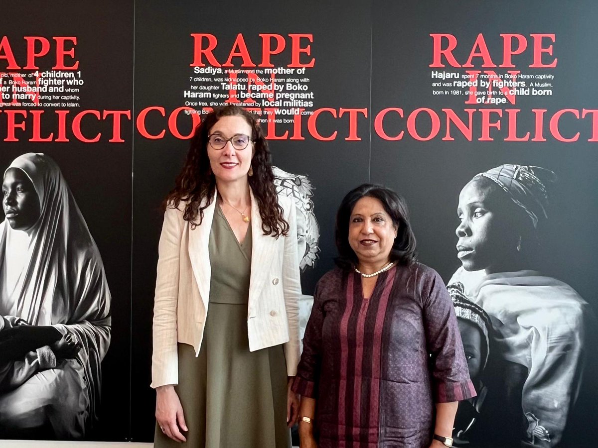 Najla Nassif Palma (@najlanpalma) on Twitter photo Strengthening collaboration with <a href="/endrapeinwar/">UN Against Sexual Violence in Conflict</a> and reaffirming with <a href="/USGSRSGPatten/">USG SRSG Ms. Patten</a> our shared commitment to the rights of victims and survivors of sexual violence. Their voices must guide our efforts toward healing and justice.
#VictimsRightsFirst Strengthening collaboration with <a href="/endrapeinwar/">UN Against Sexual Violence in Conflict</a> and reaffirming with <a href="/USGSRSGPatten/">USG SRSG Ms. Patten</a> our shared commitment to the rights of victims and survivors of sexual violence. Their voices must guide our efforts toward healing and justice.
#VictimsRightsFirst