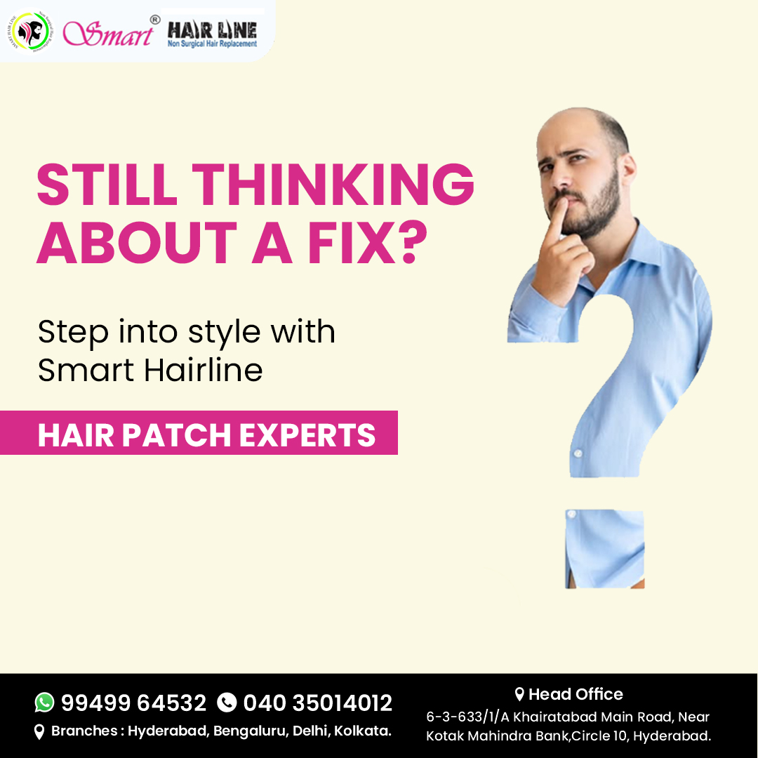SmartHair66877's tweet photo. Still thinking about a fix?

Step into style with smart Hairline

Hair Patch Experts

#hairpatch #baldness #hairwigs 

Contact Us : 99499 64532
Website : https://t.co/O0WHwDfAyX https://t.co/HGWuPWiJ60