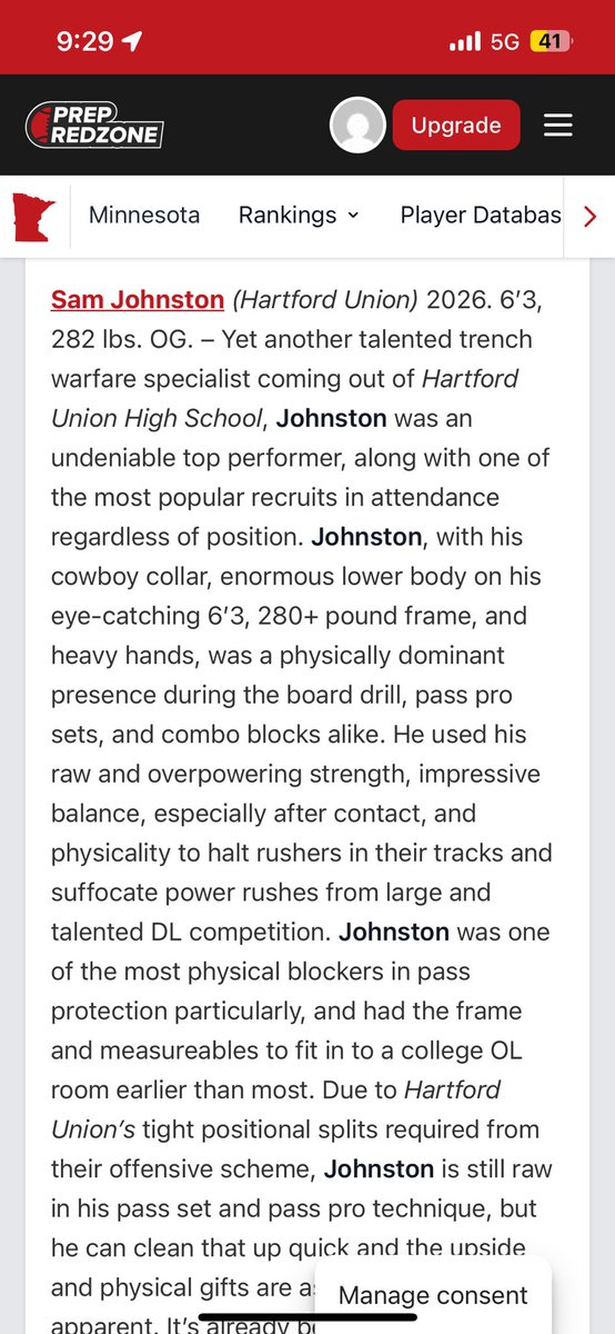 Happy to be recognized in the All-Camp team from the UWEC Big Man camp!! <a href="/OJW_Scouting/">PrepRedzone Oliver</a> <a href="/MJ_NFLDraft/">Mark Johnson</a> @CoachJax42 <a href="/coachricknelson/">Rick Nelson</a> <a href="/tstepsis/">Todd Stepsis</a> <a href="/Mr_Nellis/">Joel Nellis</a>