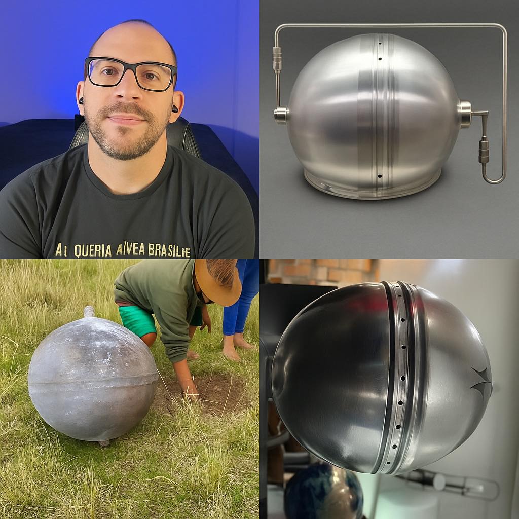 Frecuenx's tweet photo. 🪩¿Y si te dijera que la "Esfera Buga" no es ni extraterrestre ni un simple trozo de chatarra espacial? 

 Creo firmemente que se trata de un tanque de combustible para cohetes personalizado.

 Rony Vernet, investigador de FANI 

#misterio #ovni #Esfera https://t.co/jZJrhlAPB7