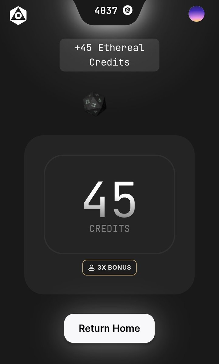 Started my day with 45 Ethereal Credits
Also crossed 4000 magicnewton ethereal credit points 
Gnewt
