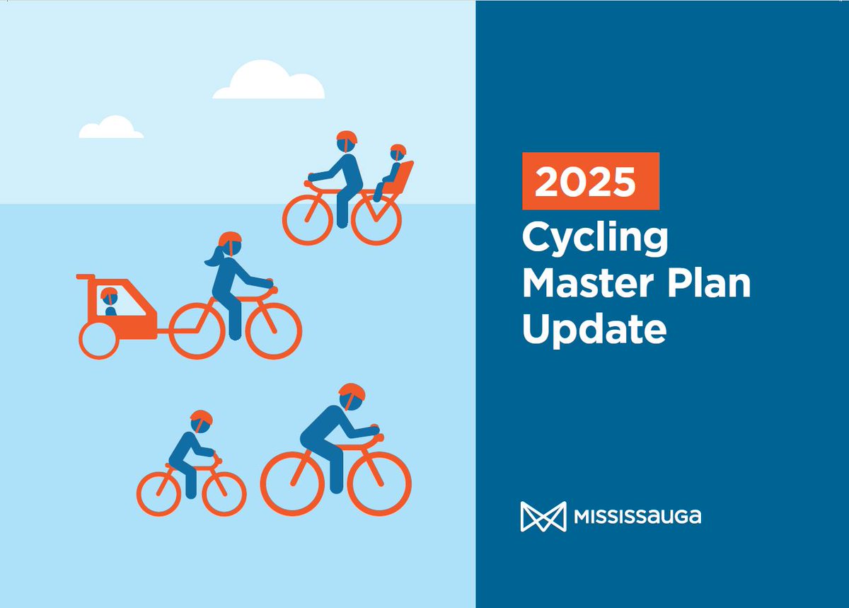 MissCyclingNow's tweet image. CYCLING MASTER PLAN - 2025 UPDATE: 🎯 is rapid (5 yr) #MinimumGrid build of a safe &amp;amp; connected network. 
👉*SURVEY* until July 6
👉Open Houses: June 17 (in-person) or June 19 (virtual) 
👉Pop-ups: June 21, 24-25 in (4) CCs
Deets 🔗: yoursay.mississauga.ca/2025-cycling-m… | #bikeMississauga 🚲