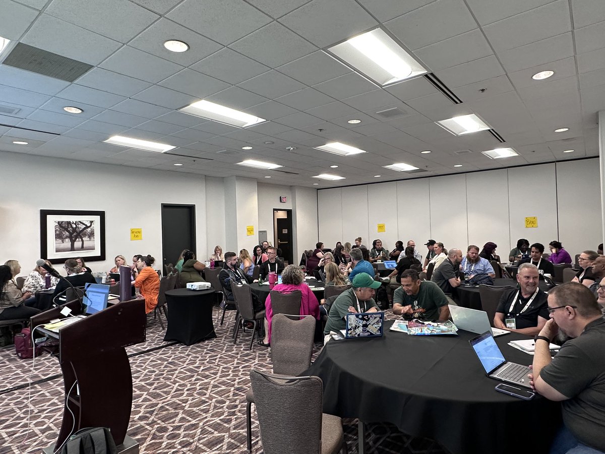 Susan F. Reeves (@susanfreeves) on Twitter photo Packed house at my <a href="/codeorg/">Code.org</a> #CSConnections session today, tools to integrate computational thinking into core content classes grades 3-8. Love my work as a Code facilitator! Presentation: bit.ly/corgcsc
<a href="/weteachcs/">WeTeach_CS, weteachcs.bsky.social</a> #WTCS25 #CS4Yall <a href="/ESCRegion20/">ESC Region 20</a> Packed house at my <a href="/codeorg/">Code.org</a> #CSConnections session today, tools to integrate computational thinking into core content classes grades 3-8. Love my work as a Code facilitator! Presentation: bit.ly/corgcsc
<a href="/weteachcs/">WeTeach_CS, weteachcs.bsky.social</a> #WTCS25 #CS4Yall <a href="/ESCRegion20/">ESC Region 20</a>
