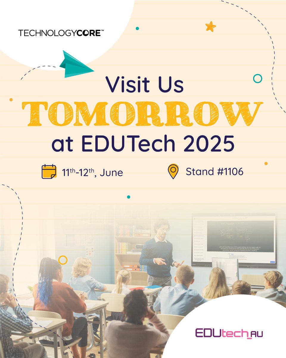 TechnologyCore (@techcoreaus) on Twitter photo Visit us tomorrow and the day after at <a href="/EduTECH_AU/">EDUtech Australia</a> 2025 at <a href="/ICCSyd/">ICC Sydney</a>, stand 1106.
Come to explore our latest products and check out our latest BYOM education bundle! We are excited to connect with you and demonstrate how our solutions can transform your approach to education! Visit us tomorrow and the day after at <a href="/EduTECH_AU/">EDUtech Australia</a> 2025 at <a href="/ICCSyd/">ICC Sydney</a>, stand 1106.
Come to explore our latest products and check out our latest BYOM education bundle! We are excited to connect with you and demonstrate how our solutions can transform your approach to education!