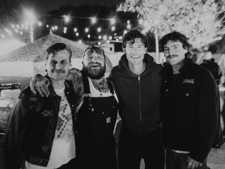 FOFOS! Shawn Mendes com Benson Boone, Teddy Swims e Mark Foster.