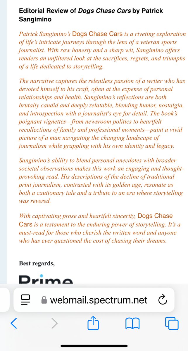 PSangimino's tweet image. Another review about #DogsChaseCars, just in case you&apos;re still on the fence about diving in this summer at the pool 

Do it already, please

#patricksangimino #summerreads #summerbooks #mustread #mustread2025 #olathe #journalism #journalismmatters #amazing 

Available on @amazon