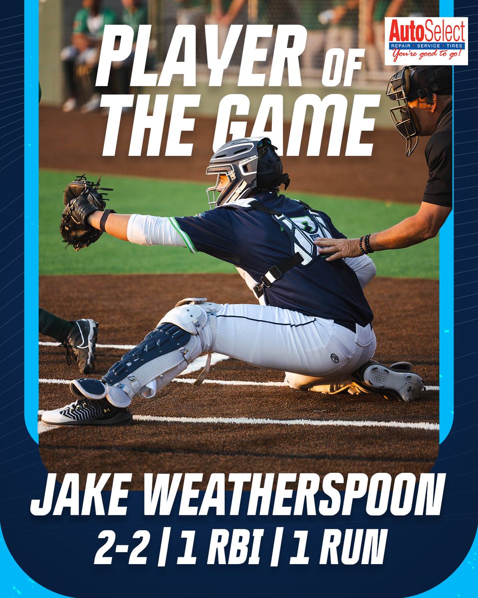 Wausau Woodchucks (@chucksbaseball) on Twitter photo Tonight's player of the game Jake Weatherspoon! <a href="/JakeWspoon10/">Jake Weatherspoon</a>
Presented by Auto Select Tonight's player of the game Jake Weatherspoon! <a href="/JakeWspoon10/">Jake Weatherspoon</a>
Presented by Auto Select