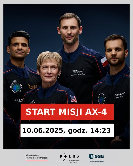 IGNIS, 🇵🇱’s first technological and scientific mission to the International Space Station 🛰️ starts on 2025.06.10 at 2:22 PM CEST. It will feature Sławosz Uznański-Wiśniewski, PhD., a Polish project astronaut of the European Space Agency 👨‍🚀more info: plinspace.pl