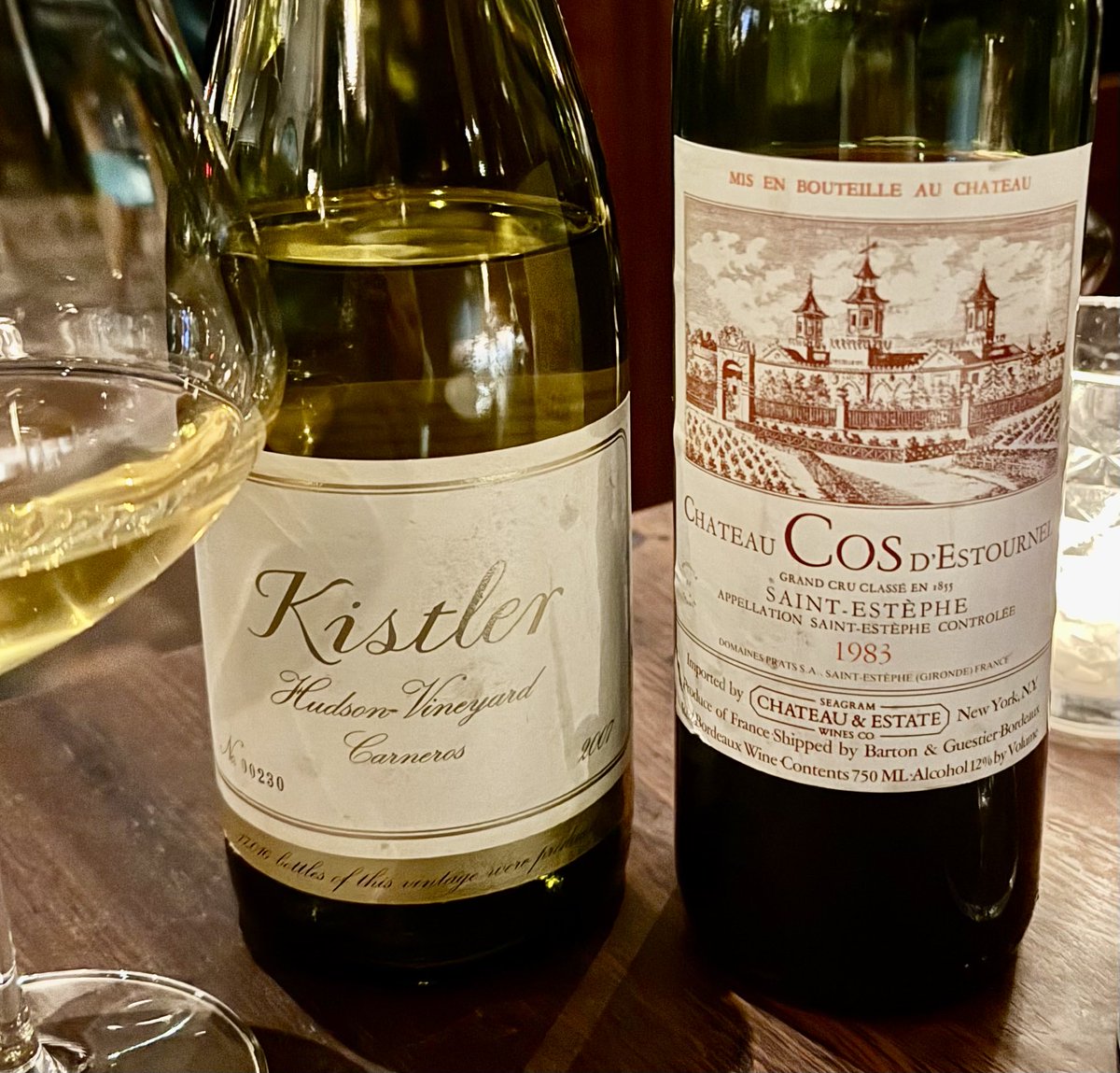Denise Landis (@thecookscook) on Twitter photo Monday nights at <a href="/HawksmoorNYC/">Hawksmoor New York</a> when you can bring your own wine, one bottle per person, for only $10 a bottle corkage fee. These had been in the cellar for many years. Great wines for a great meal. Monday nights at <a href="/HawksmoorNYC/">Hawksmoor New York</a> when you can bring your own wine, one bottle per person, for only $10 a bottle corkage fee. These had been in the cellar for many years. Great wines for a great meal.