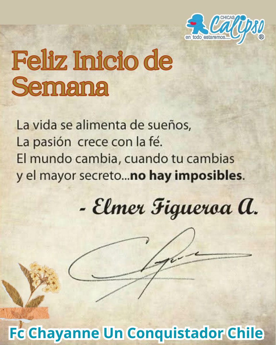 plup_plup's tweet photo. ¡ @claudiobustios! Que tengas una semana maravillosa, con energía positiva, nuevos logros y momentos que te llenen el alma. Saludos desde #Melipilla @CHICASDECALIPSO https://t.co/Vyen0WdOwy