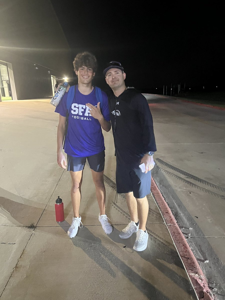 Miller Bragg (@millerbragg) on Twitter photo Had a great time competing <a href="/SFA_Football/">Lumberjack Football</a>. Thanks
<a href="/CoachCarthel/">Colby Carthel</a> <a href="/CoachNikNelson/">Nik Nelson</a> for the coaching.
<a href="/CoachRosch/">John Rosch</a>
<a href="/CoachTSalazar/">Tony Salazar</a>
<a href="/CoachEYeager/">Erik Yeager</a> Had a great time competing <a href="/SFA_Football/">Lumberjack Football</a>. Thanks
<a href="/CoachCarthel/">Colby Carthel</a> <a href="/CoachNikNelson/">Nik Nelson</a> for the coaching.
<a href="/CoachRosch/">John Rosch</a>
<a href="/CoachTSalazar/">Tony Salazar</a>
<a href="/CoachEYeager/">Erik Yeager</a>