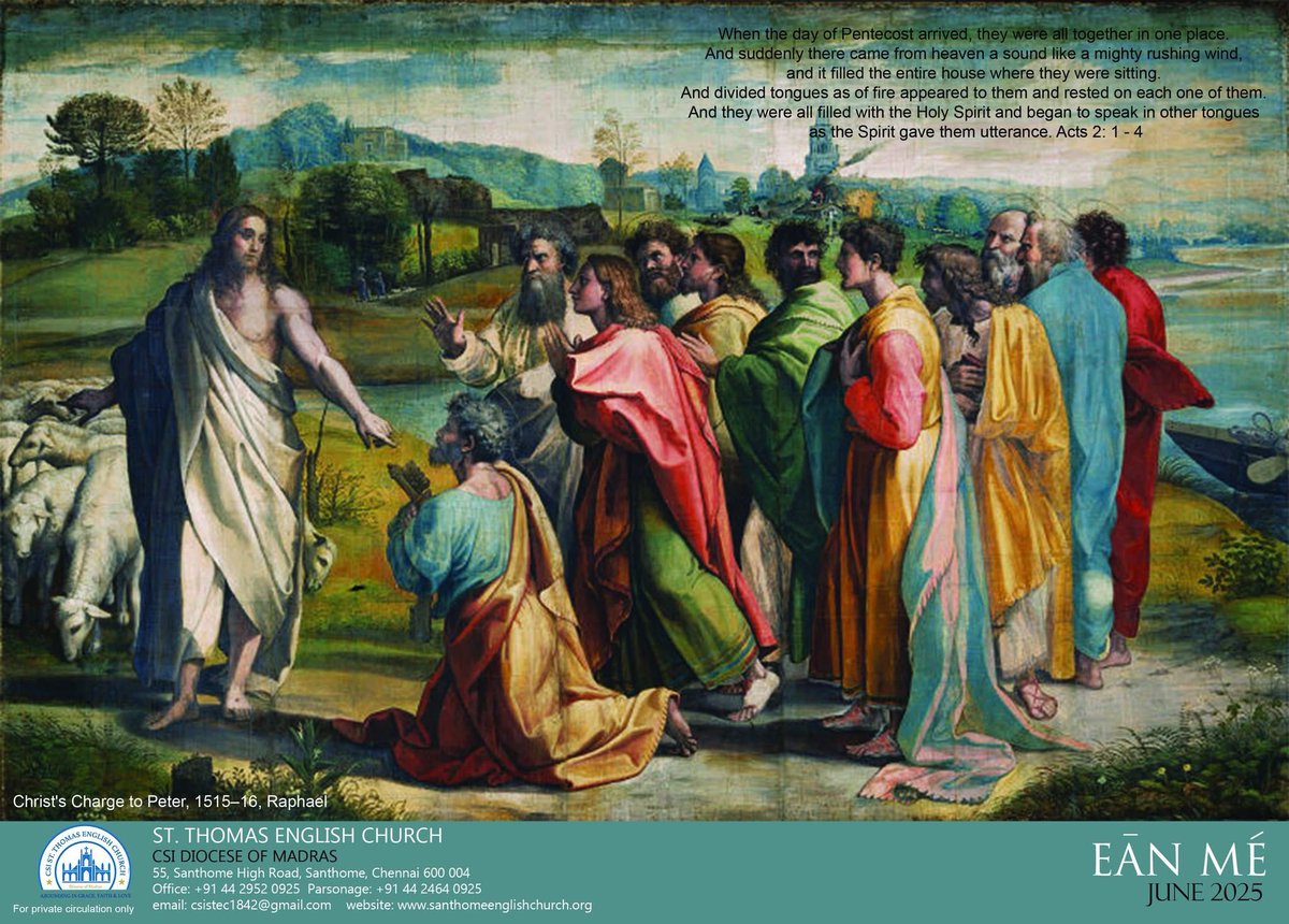 CSI_STEC's tweet photo. Our Church Newsletter - the EanMe - for June 2025 is now online! You can read it here: https://t.co/XwQKWnwnnX

#ChurchNewsletter #EanMe #ChurchBulletin #ChurchMagazine #RaphaelChristsChargetoPeter #ChurchNews #Santhome #Mylapore #Chennai #ChennaiChurch #ChurchofSouthIndia https://t.co/u2ZWMHyG9y