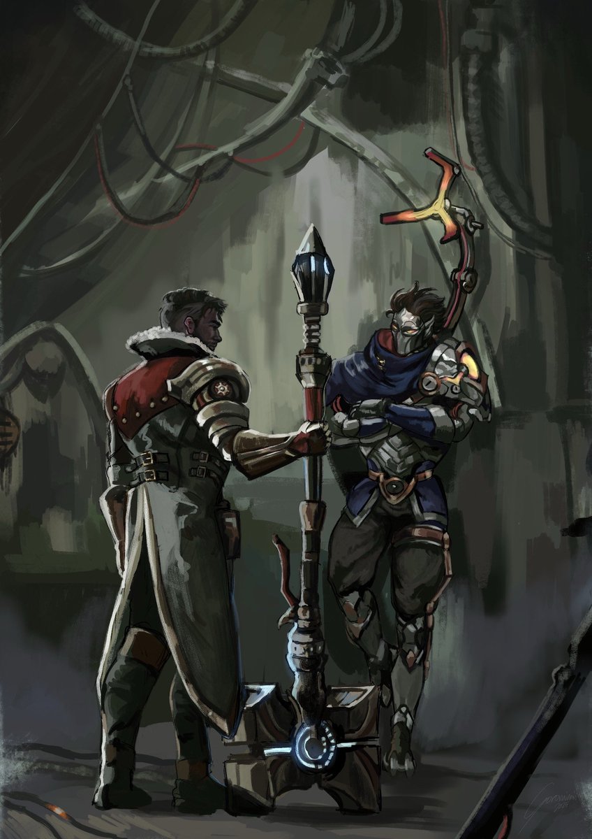 goromimii's tweet image. This is the last time I'll abandon you #vikjayce #leagueoflegends #machineherald #jaycegiopara