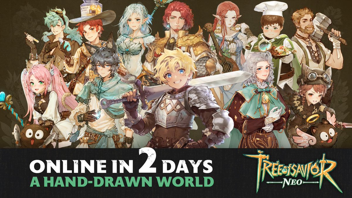 TreeofSaviorNEO's tweet photo. 🧭【Countdown 2 Days】
The World Awaits in 2 Days!
🗺️ Do you hear it? The whisper of Yggdrasil through the wind,
calling heroes home.

🌟 Come to Join the TOSNEO LIMITED MOUNT EVENT: https://t.co/ZslaoyHxcH
🎮 Pre-register Now: https://t.co/vae7bAawYN

#TOSN #ToSNEO #Countdown https://t.co/eYv994CIVl