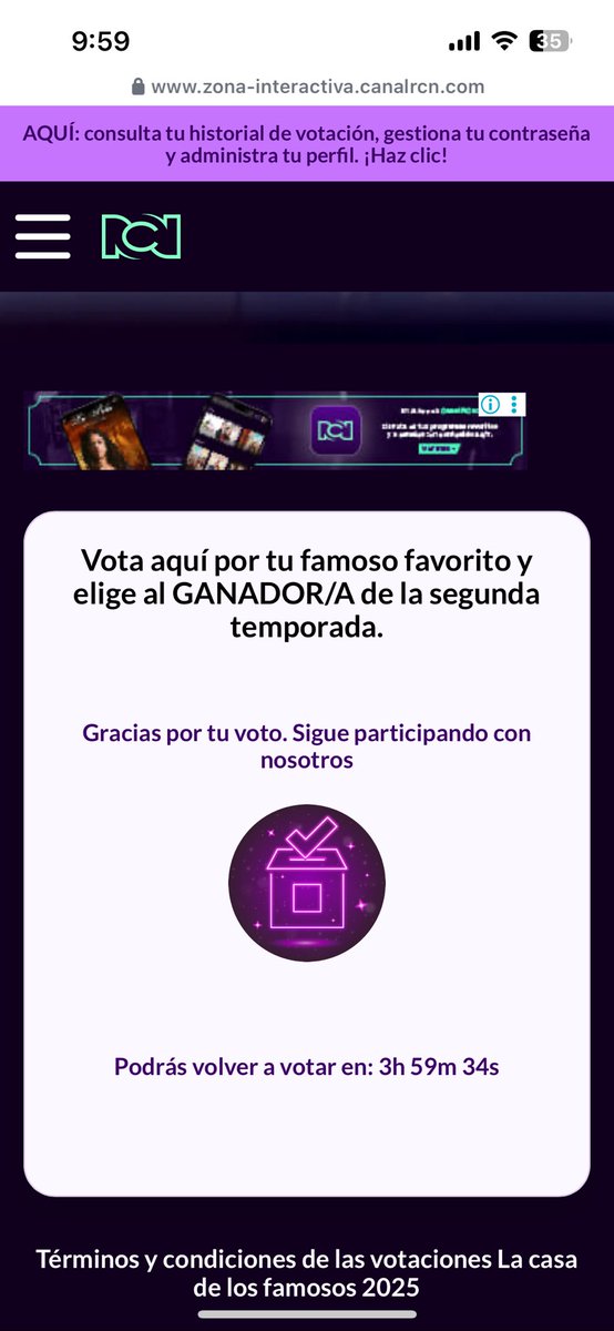 ktg9209's tweet photo. @altafullaa hasta el último minuto votamos por ti, ERES EL GANADOR de #LaCasaDelosfamososcol2 #LaCasaDeLosFamosoCol #LaCasaDeLosFamososColombia #RCN https://t.co/7LeD2dcW4H