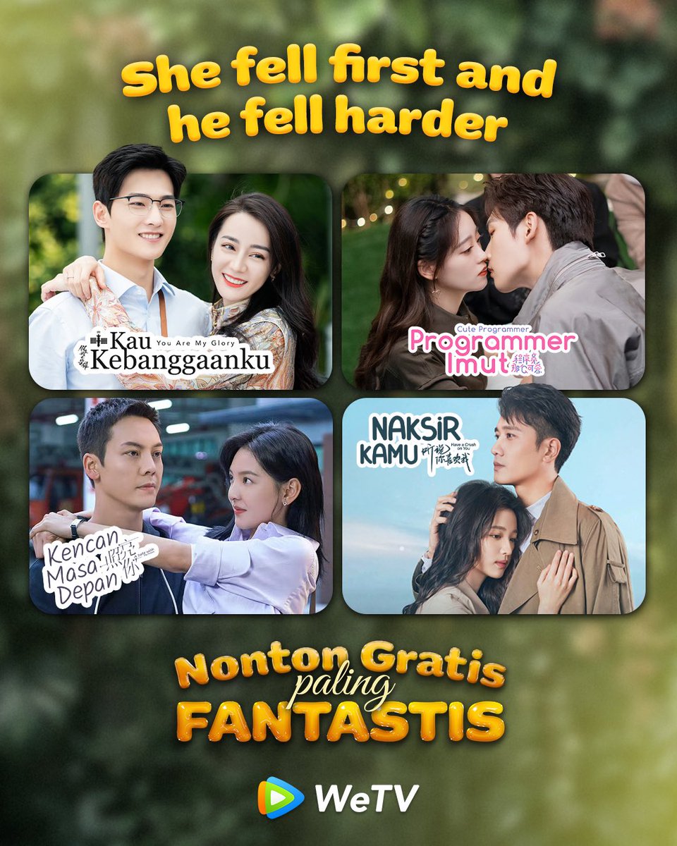 WeTVIndonesia's tweet photo. Trope drama favorite mimin nih!🫠 Siapa yang suka jugaa?🫣

#NontondiWeTV #WeTVIndonesia #YouAreMyGlory #CuteProgrammer #ADateWithTheFuture #HaveACrushOnYou https://t.co/2pyrZDyS2f