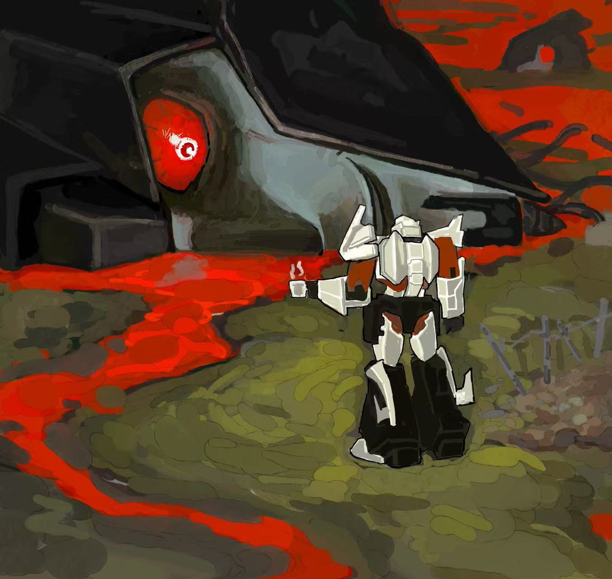 AmTHow2's tweet image. #transformers #Earthspark ##megastar #starscream #Megatron