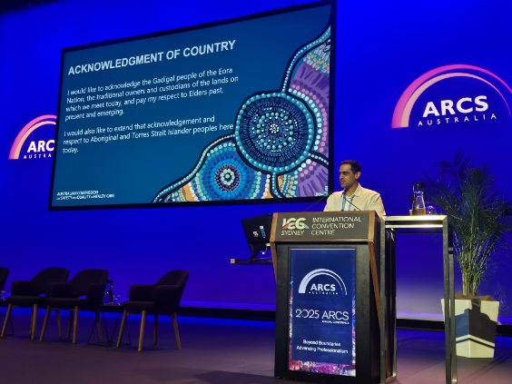 Last week, the Commission's A/g Director, Measurement for Improvement, Suraj Rasakulasingam presented at #2025ARCS.

Suraj ran through key insights on the implementation of the National Clinical Trials Governance Framework.

Learn about the #NCTGF at safetyandquality.gov.au/ctgf