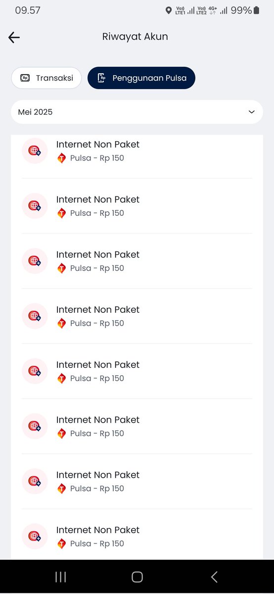 Risa_Zaky's tweet photo. Hallo @Telkomsel saya baru sadar ternyata selama ini pulsa saya habis karena ada *INTERNET NON PAKET* padahal saya tidak menggunakan internet mohon bantuannya https://t.co/SgNRFITu1G