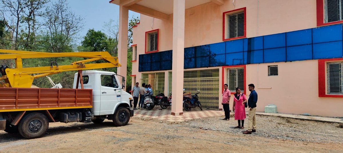 New office building electrical works , supervision by EO and electrical JE madam
