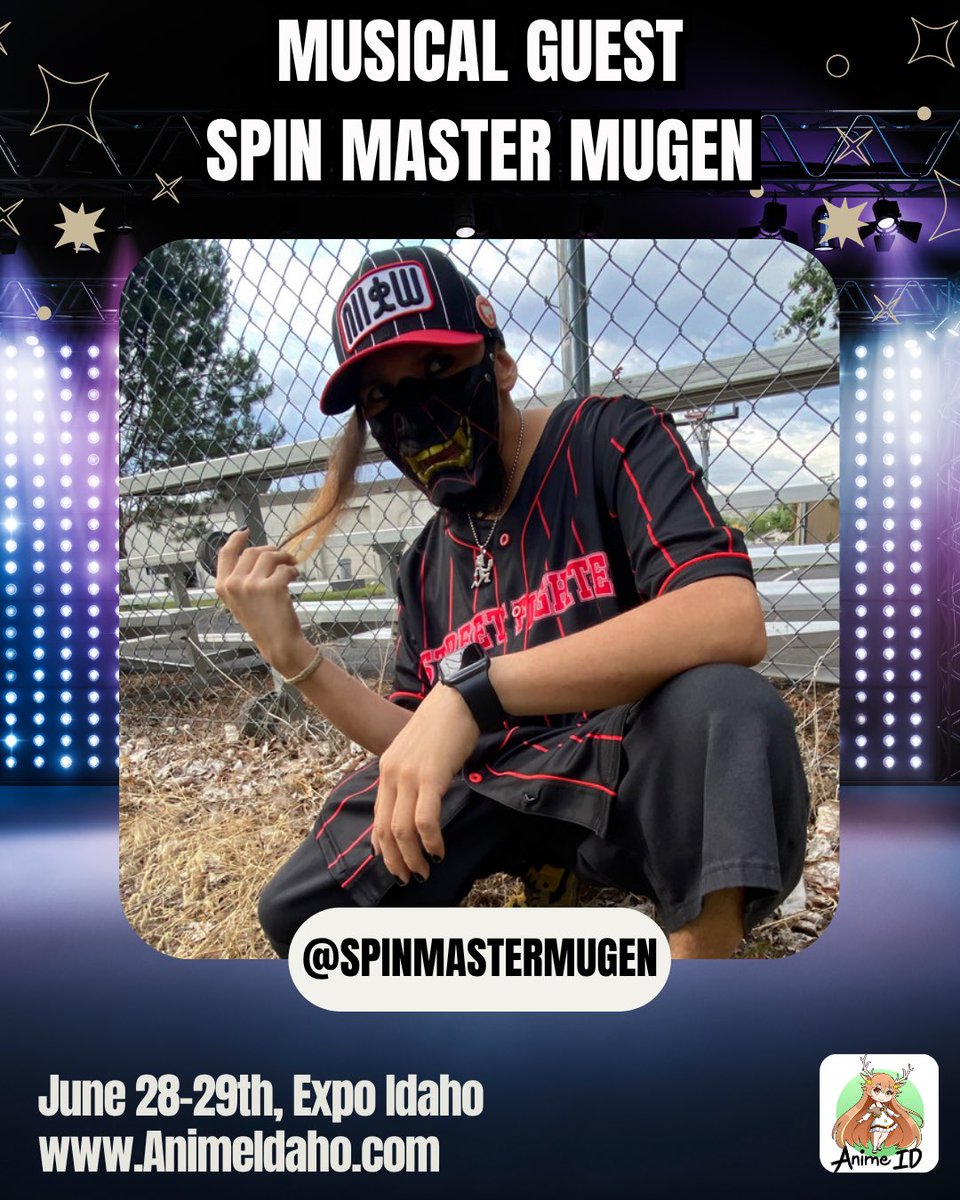 Anime ID is excited to announce <a href="/SpinMastuhMugen/">Spin Master Mugen</a> as a musical guest this year!

Spin Master Mugen will be returning to open up the Anime Idaho 2025 rave! 

Get ready to dance the night away while Mugen spins the tracks 🌙

*Stay tuned for more rave updates/lineups