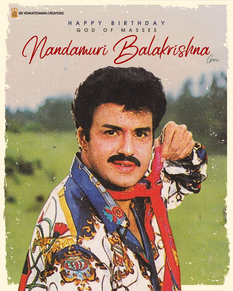 Wishing our God Of Masses Nandamuri Balakrishna garu, a very Happy Birthday.! 

#HappyBirthdayNBK