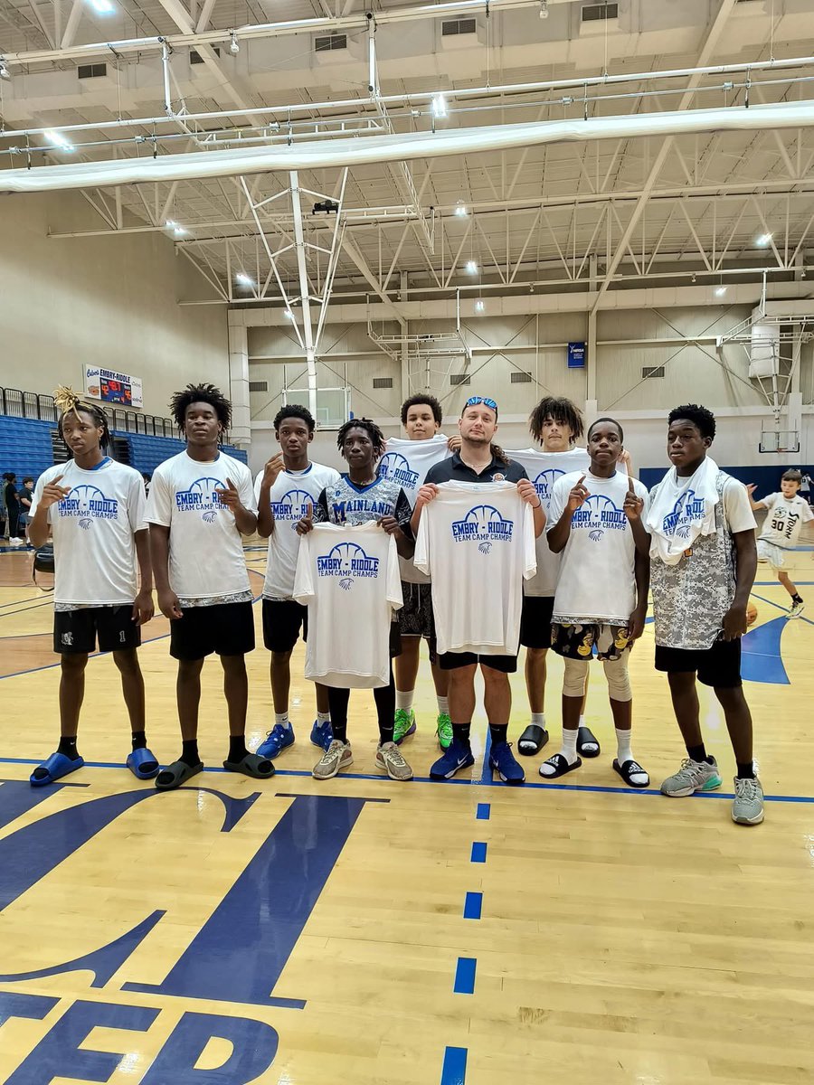 Mainland Basketball Daytona Beach (@mainlandbball) on Twitter photo Congratulations to <a href="/MainlandBBall/">Mainland Basketball Daytona Beach</a> Varsity and JV for winning the ERAU Weekend Team Camp
💙💛🏀〽️ Congratulations to <a href="/MainlandBBall/">Mainland Basketball Daytona Beach</a> Varsity and JV for winning the ERAU Weekend Team Camp
💙💛🏀〽️