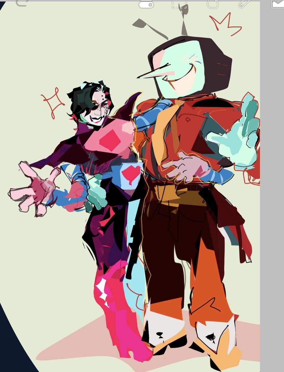 Tenna and mettaton i like tv host robots