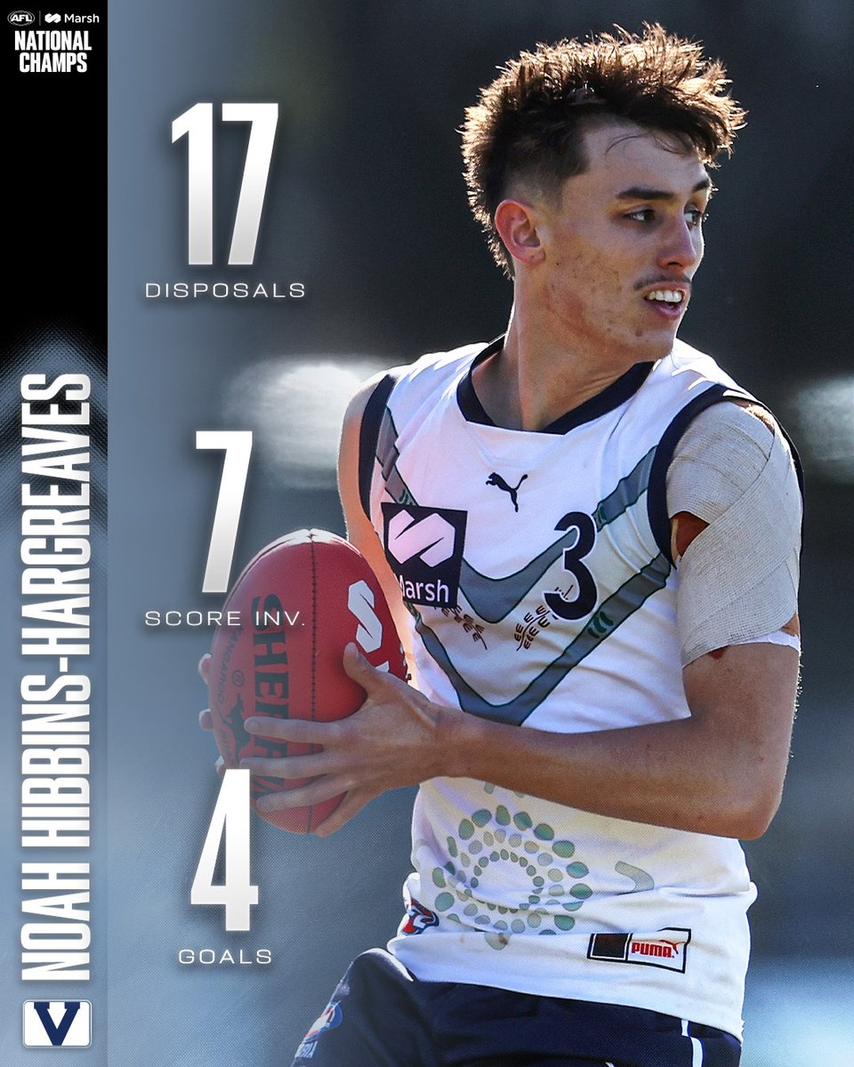 Noah Hibbins-Hargreaves showed his class in Vic Country's thrilling National Championships loss to Western Australia on Saturday 🔥