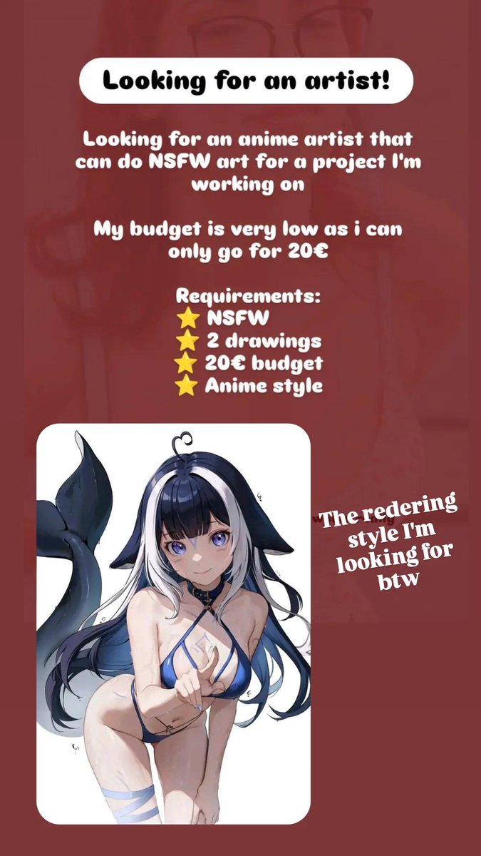kitsucos's tweet photo. Please leave samples of your work bellow if you are interested!
Budget can go up to 50€ 🙏 #comission #2dart #artist https://t.co/0dABpxyEMd