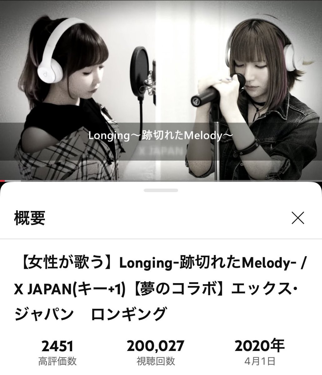 MINT SPEC 90's J-Rock cover (@mintspec) on Twitter photo ありがとうございます‼️
ひろみちゃんねる(ひろみちゃん)(<a href="/hiro3nimum/">ひろみちゃんねる@毎週月曜22時〜生配信中❗️😈</a>)とコラボをさせていただきました、カバー動画
【Longing-跡切れたMelody- / X JAPAN】
youtu.be/H8n-V9wHb1U
が20万回再生を突破致しました☺️今後もご視聴よろしくお願いします✨ ありがとうございます‼️
ひろみちゃんねる(ひろみちゃん)(<a href="/hiro3nimum/">ひろみちゃんねる@毎週月曜22時〜生配信中❗️😈</a>)とコラボをさせていただきました、カバー動画
【Longing-跡切れたMelody- / X JAPAN】
youtu.be/H8n-V9wHb1U
が20万回再生を突破致しました☺️今後もご視聴よろしくお願いします✨