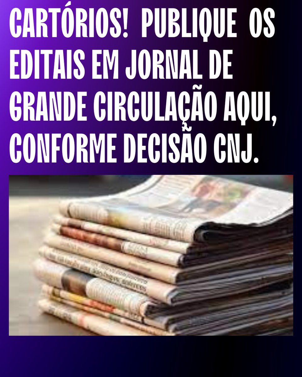 DopReis's tweet photo. Publicamos em todos os jornais do Brasil- Consulte-nos. publicidadelegal@kmi9publicidade.com.br https://t.co/TI6Ga9AoWe