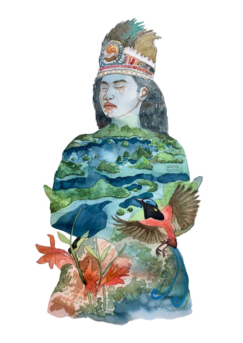#SaveRajaAmpat 
Watercolor and gouache on paper
2025