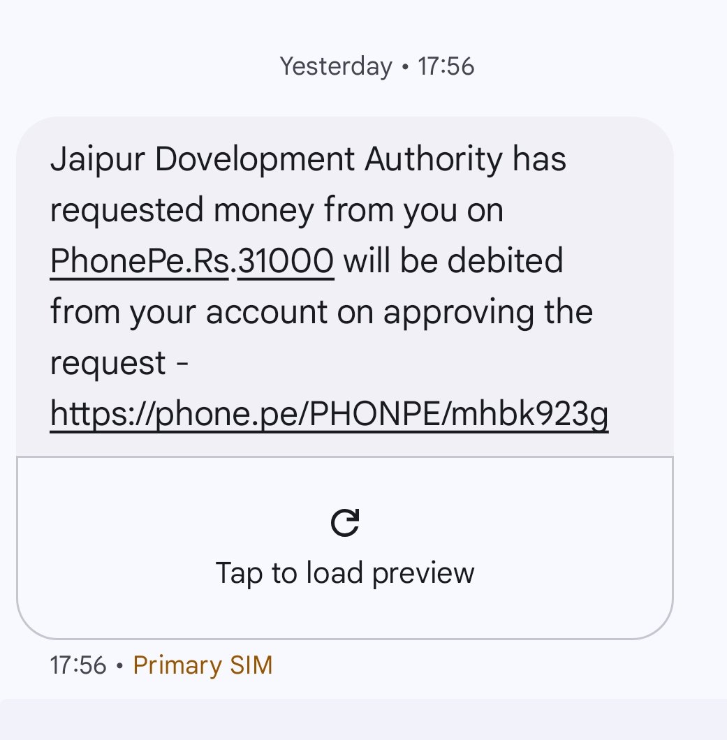 digitalmyclass's tweet photo. @jdajaipur Dear Team, Immediate attention please!

Participant are getting this message after applying into the scheme of Ganga, Yamuna and Saraswati vihar yozna.

Can you please check the authenticity,while spelling of development is wrong.
Is it SCAM ? https://t.co/BE4HwZSDM4