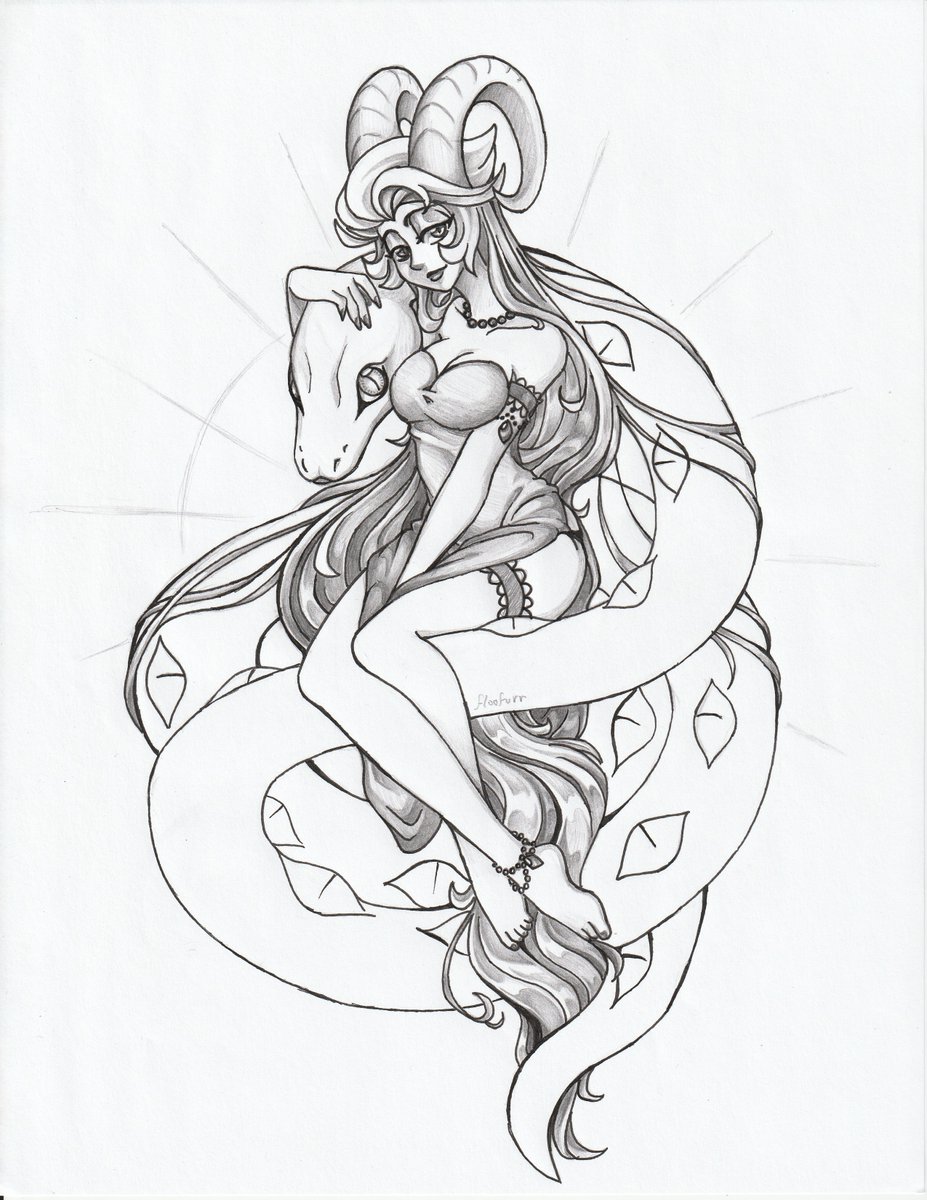 This one...I think some of my hazbin regulars might have been waiting for me to scan for a while. 

I'd shared a couple photos of her and a close up of her face but never got a chance to scan her before my PC died on me.  
I do plan to digitally color her later

Here she is!