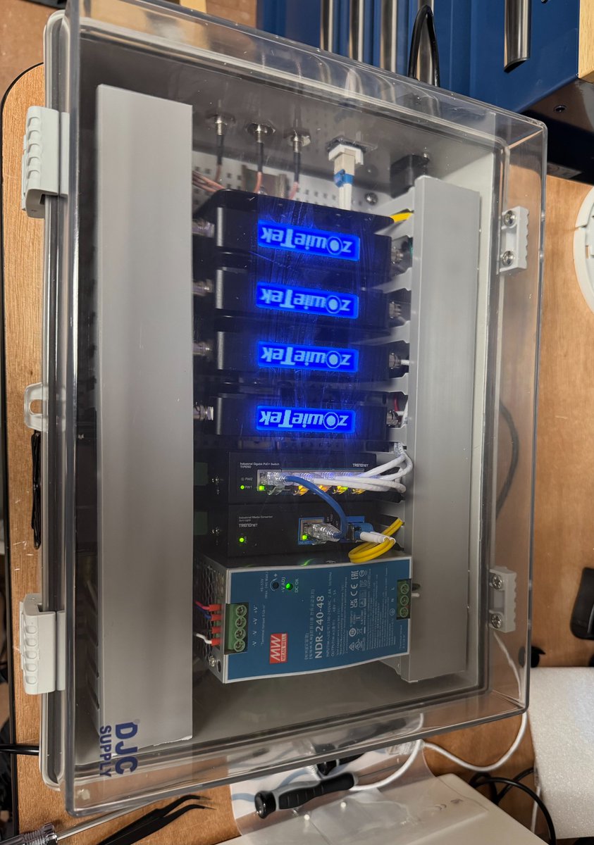 How cool is this customer’s DIY rack build?!
ZowieBox makes pro-level streaming easy:
✅ All-in-one encoder/decoder – no PC needed
✅ 1080p60, 3G SDI loop-through
✅ H.264, H.265, NDI | HX3, RTSP, SRT, RTMP(s)
 Learn more at: bit.ly/4mP1hIN
#ZowieTek #DIYvideo #ZowieBox
