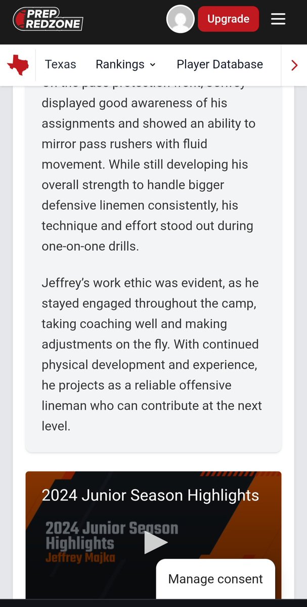 Jeffrey_Majka (@jeffrey_majka08) on Twitter photo Blessed to receive the amazing write-up from <a href="/iam_alinedouard/">Coach Alin Edouard</a> with <a href="/PrepRedzoneTX/">Prep Redzone Texas</a> on my recent appearance at the <a href="/SFA_Football/">Lumberjack Football</a> Camp last weekend with <a href="/CoachXG/">Xavier G.</a>! Blessed to receive the amazing write-up from <a href="/iam_alinedouard/">Coach Alin Edouard</a> with <a href="/PrepRedzoneTX/">Prep Redzone Texas</a> on my recent appearance at the <a href="/SFA_Football/">Lumberjack Football</a> Camp last weekend with <a href="/CoachXG/">Xavier G.</a>!