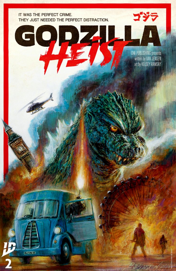 RetroCheating's tweet photo. If Godzilla is going to distract the whole of London! During your Heist! Then, Godzilla wants a slice of the Cake as well! :D haha #GodzillaHeist #Godzilla #ID #Comics 

Feel Free to Sub to @RetroCheating on YouTube :D https://t.co/z06CQkyUJW