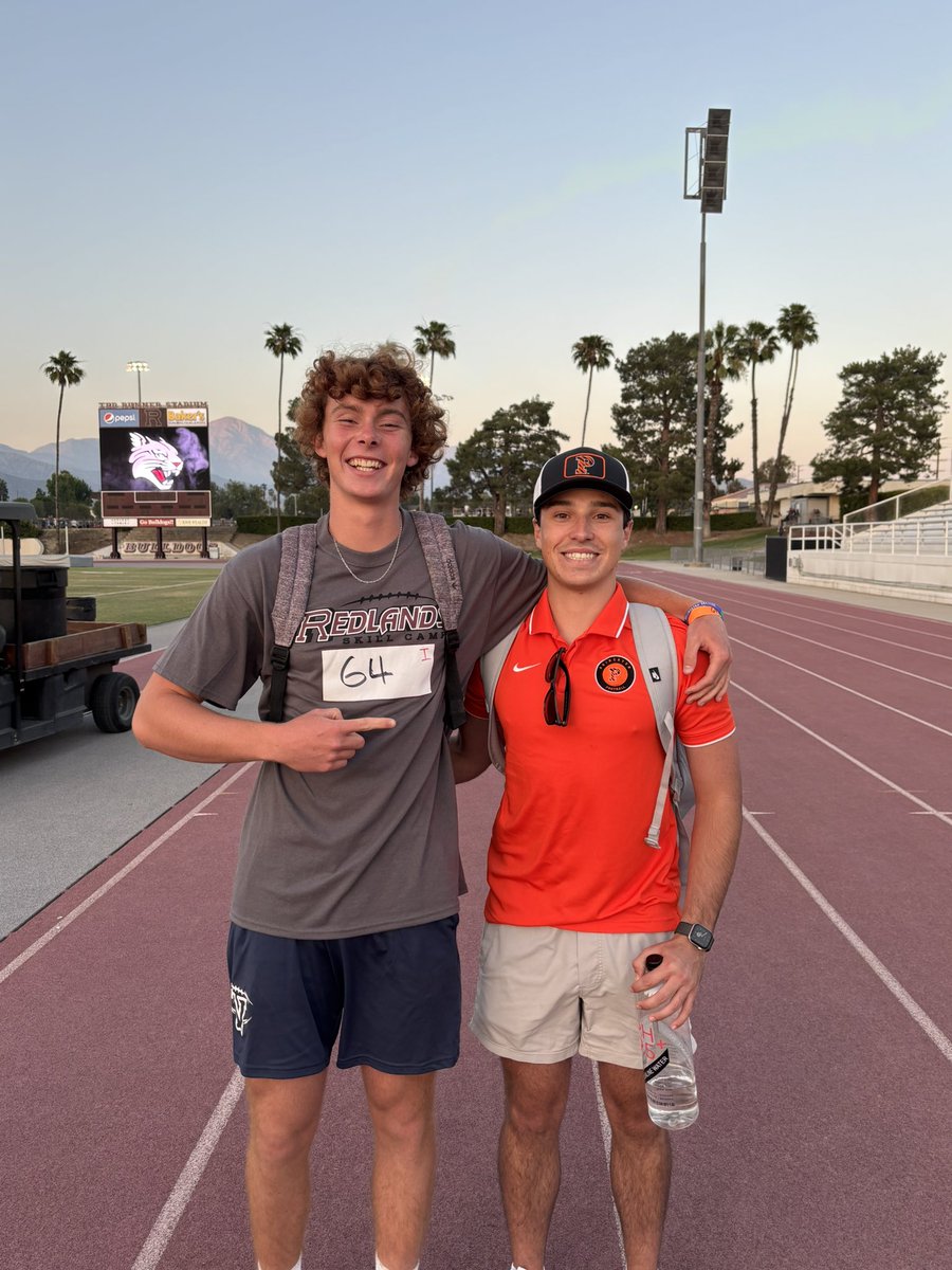 Had a great time competing today at the Redlands Ivy League Camp! Thank you <a href="/CoachWFox/">Will Fox</a> for connecting with me after the camp!