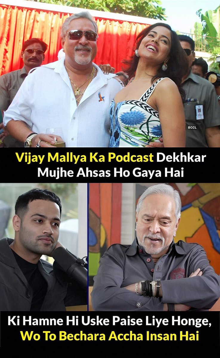 jayav1's tweet photo. Vijay Mallya podcast https://t.co/z2rKAGZEw3