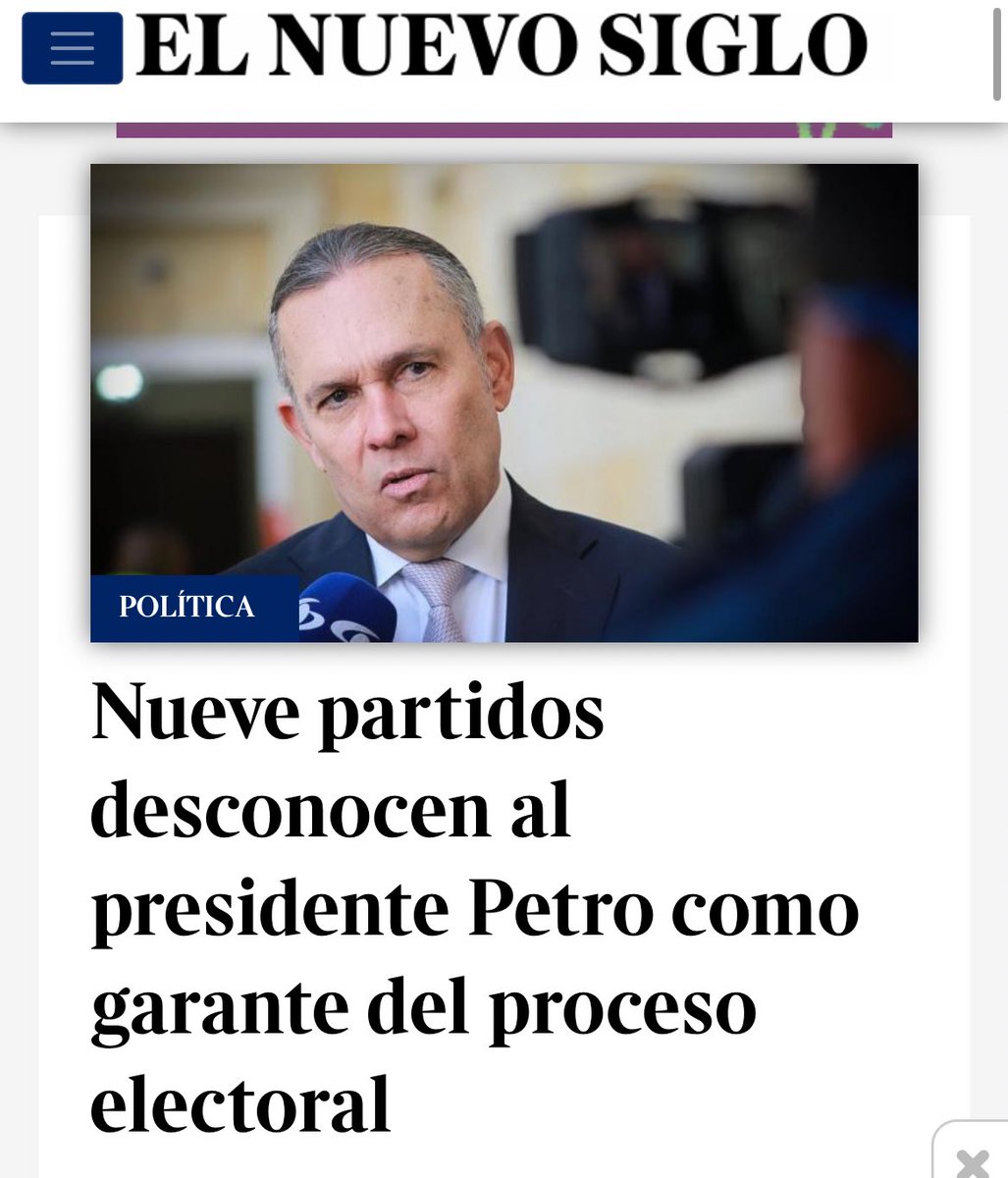Hoy las directivas del Partido Conservador, Cambio Radical, Partido Liberal, Partido Mira, ASI, Partido de La U, Colombia Justa Libres y la Liga Anticorrupción han decidido desconocer al Presidente, dejar de legislar en Senado  y promover abiertamente que la <a href="/PGN_COL/">Procuraduría General de la Nación</a> y la